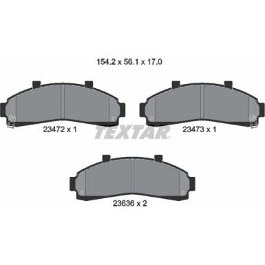 2347201 Bremsbelagsatz, Scheibenbremse 2347201 Bremsbelagsatz, Scheibenbremse