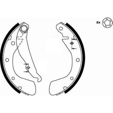GS8542 Bremsbackensatz