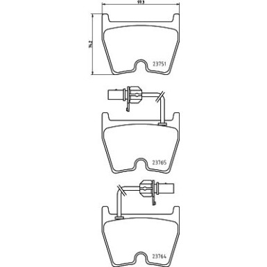 Hella | Bremsbelagsatz, Scheibenbremse | 8DB 355 009-191