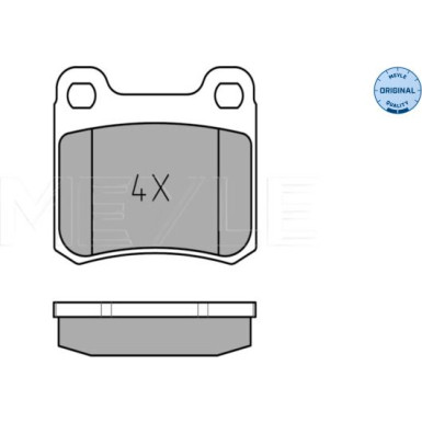 Meyle Bremsbelagsatz, Scheibenbremse MEYLE-ORIGINAL: True to OE 025 206 8713