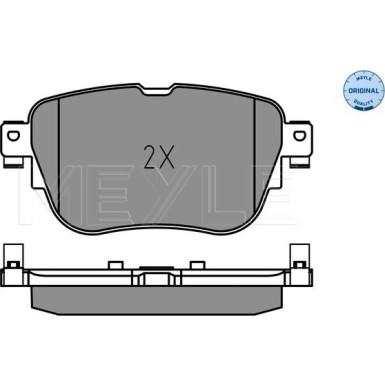 025 224 3716 Bremsbelagsatz, Scheibenbremse MEYLE-ORIGINAL: True to OE.