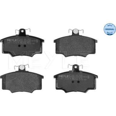 025 205 7419 Bremsbelagsatz, Scheibenbremse MEYLE-ORIGINAL: True to OE.