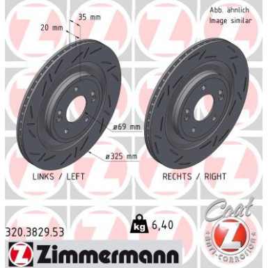 320.3829.53 Bremsscheibe BLACK Z