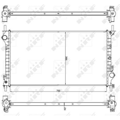 54756 Kühler, Motorkühlung EASY FIT