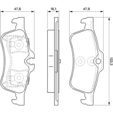 0 986 494 063 Bremsbelagsatz, Scheibenbremse