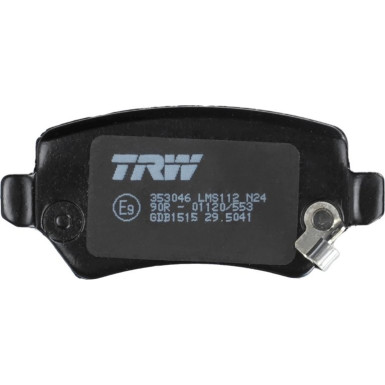TRW | Bremsbelagsatz, Scheibenbremse | GDB1515