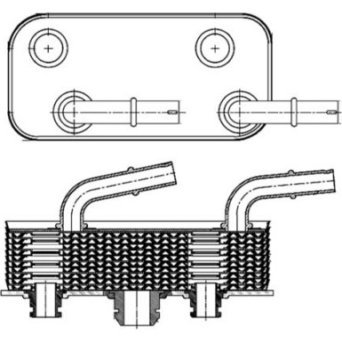 Mahle | Ölkühler, Automatikgetriebe | CLC 180 000S