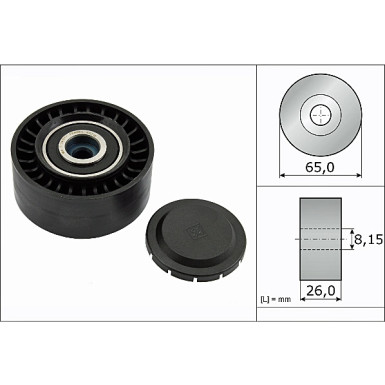 532 0564 10 Umlenk-/Führungsrolle, Keilrippenriemen