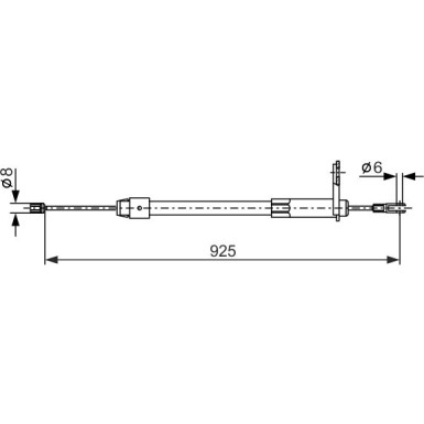 BOSCH | Seilzug, Feststellbremse | 1 987 477 846 BOSCH | Seilzug, Feststellbremse | 1 987 477 846