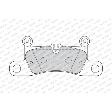 Ferodo | Bremsbelagsatz, Scheibenbremse | FDB4424