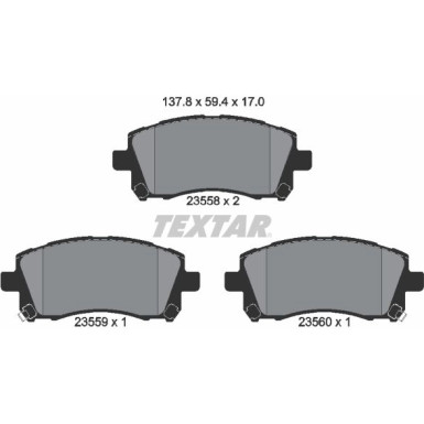 2355802 Bremsbelagsatz, Scheibenbremse