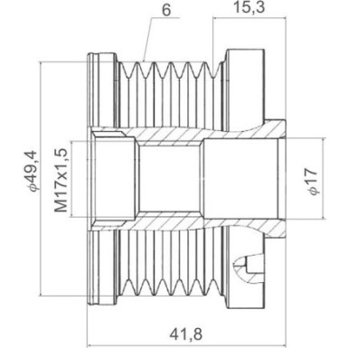 Valeo | Generatorfreilauf | 588434