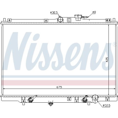 Nissens | Kühler, Motorkühlung | 63346