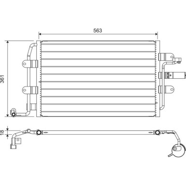 817427 Kondensator, Klimaanlage