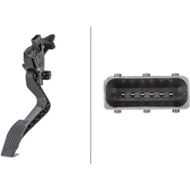 Hella | Sensor, Fahrpedalstellung | 6PV 010 175-761