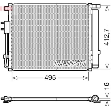 Denso | Kondensator, Klimaanlage | DCN41012