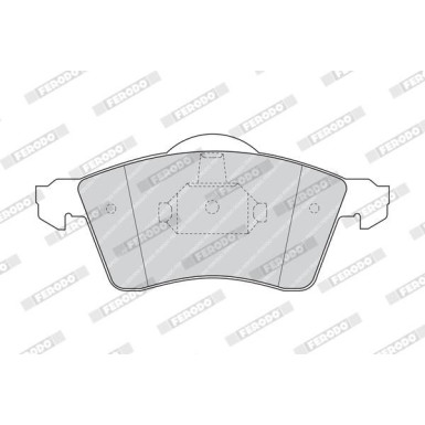 Ferodo | Bremsbelagsatz, Scheibenbremse | FVR1163