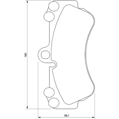 BOSCH Bremsbelagsatz, Scheibenbremse 0 986 424 740