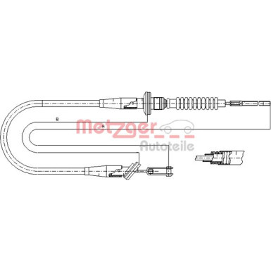 11.2535 Seilzug, Kupplungsbetätigung 11.2535 Seilzug, Kupplungsbetätigung