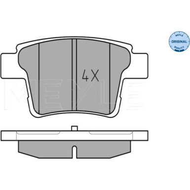Meyle Bremsbelagsatz, Scheibenbremse MEYLE-ORIGINAL: True to OE 025 242 6017