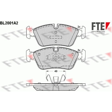 9010587 Bremsbelagsatz, Scheibenbremse
