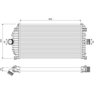 Valeo | Ladeluftkühler | 817924