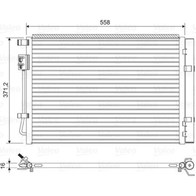 822597 Kondensator, Klimaanlage