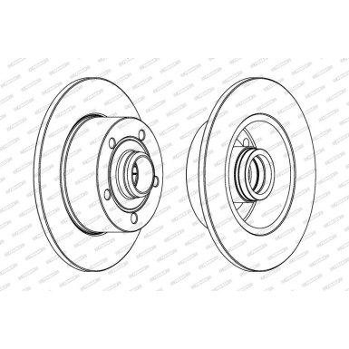 Ferodo | Bremsscheibe | DDF830C-1