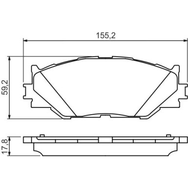 0 986 494 316 Bremsbelagsatz, Scheibenbremse