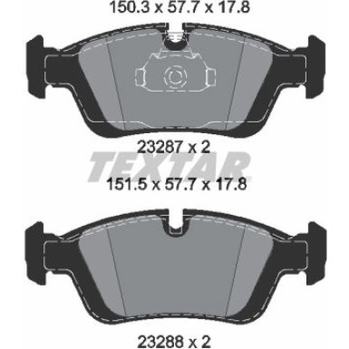 2328702 Bremsbelagsatz, Scheibenbremse Q+