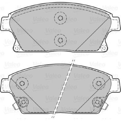 Valeo | Bremsbelagsatz, Scheibenbremse | 601070 Valeo | Bremsbelagsatz, Scheibenbremse | 601070