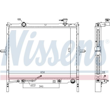 Nissens | Kühler, Motorkühlung | 66772
