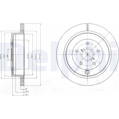 Delphi | Bremsscheibe | BG4267