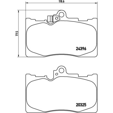 Brembo Bremsbelagsatz, Scheibenbremse PRIME LINE P 83 072