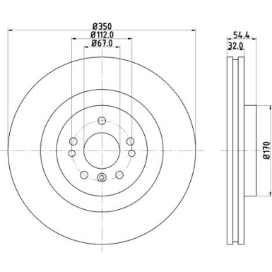 Hella | Bremsscheibe | 8DD 355 126-321