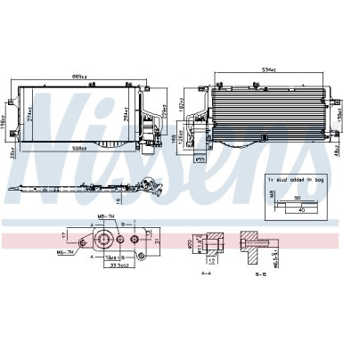 Nissens | Kondensator, Klimaanlage | 94722
