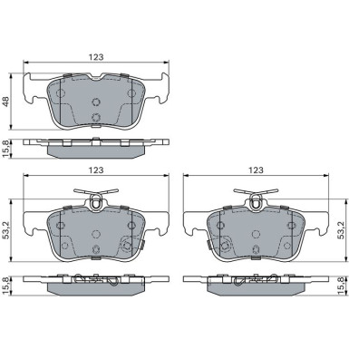 0 986 494 839 Bremsbelagsatz, Scheibenbremse