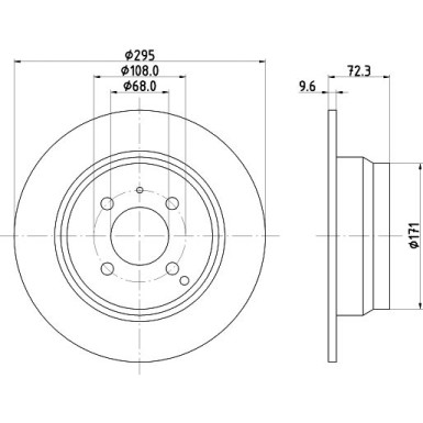 Hella | Bremsscheibe | 8DD 355 102-911