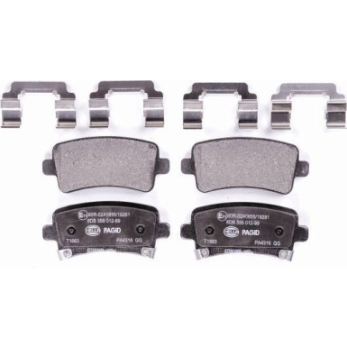 Hella Pagid | Bremsbelagsatz, Scheibenbremse | 8DB 355 012-991