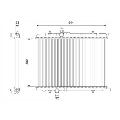 Valeo | Kühler, Motorkühlung | 701124