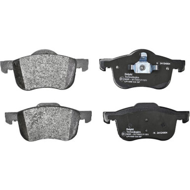 Delphi | Bremsbelagsatz, Scheibenbremse | LP1458