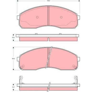 GDB3261 Bremsbelagsatz, Scheibenbremse