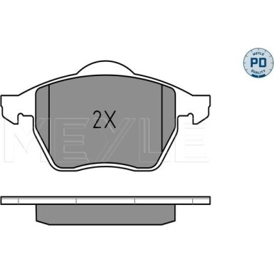 025 230 1820/PD Bremsbelagsatz, Scheibenbremse MEYLE-PD: Advanced performance and design.