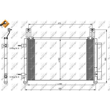 35796 Kondensator, Klimaanlage EASY FIT
