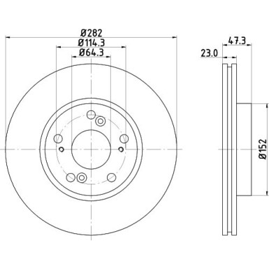 Hella Pagid | Bremsscheibe | 8DD 355 110-631