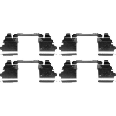 Hella | Zubehörsatz, Scheibenbremsbelag | 8DZ 355 205-401