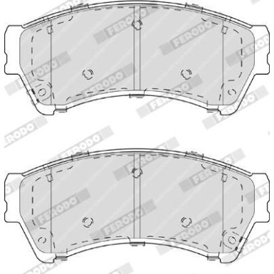 Ferodo Bremsbelagsatz, Scheibenbremse PREMIER ECO FRICTION FDB4062