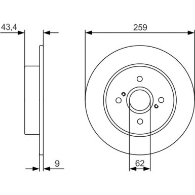 BOSCH | Bremsscheibe | 0 986 479 V07