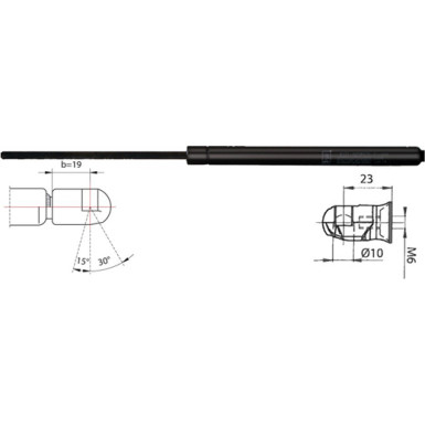 2110536 Gasfeder, Koffer-/Laderaum 2110536 Gasfeder, Koffer-/Laderaum