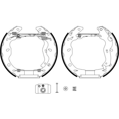 Hella | Bremsbackensatz | 8DB 355 022-941